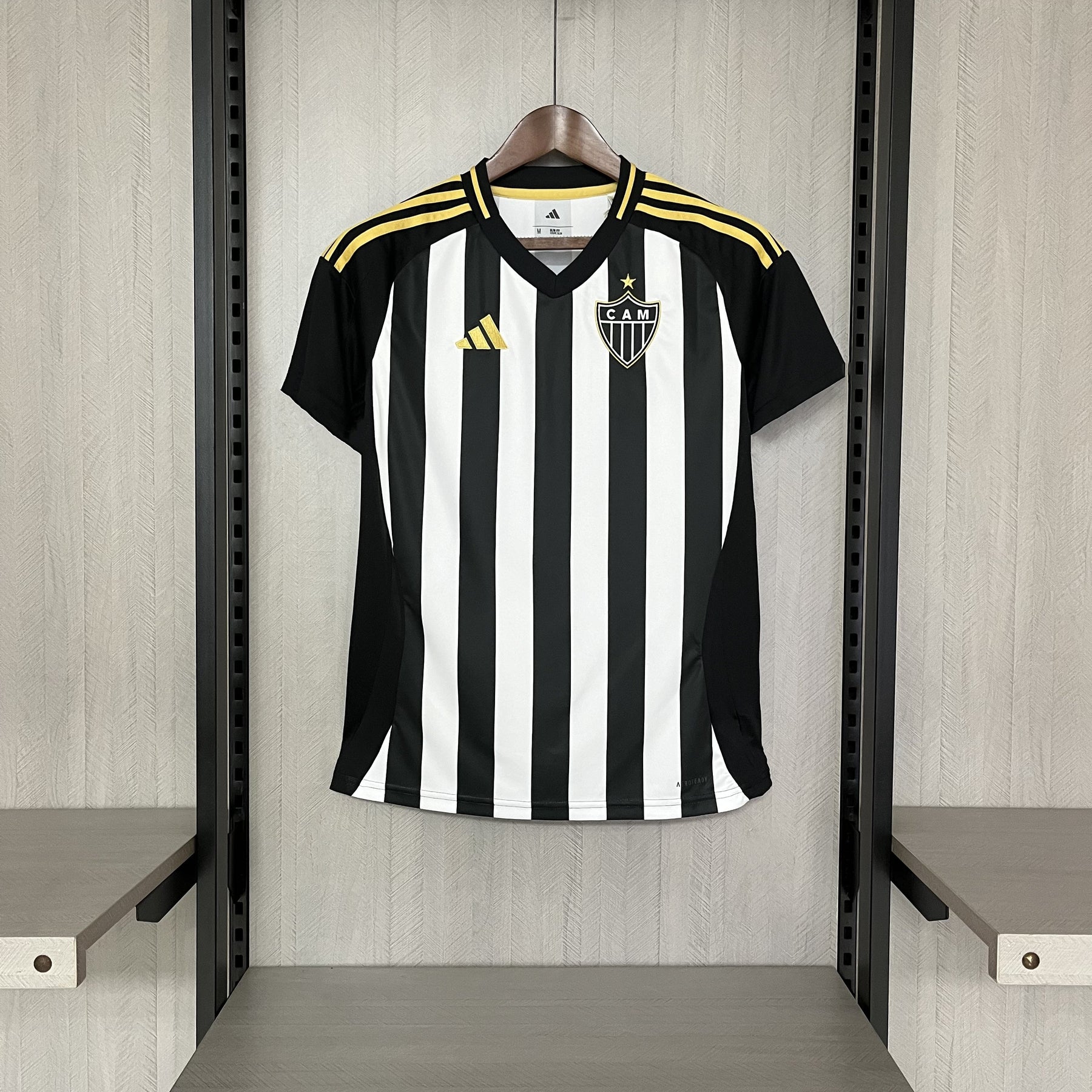 Camisa 1 Atlético MG 25/26 Preta e branca - (Feminina)