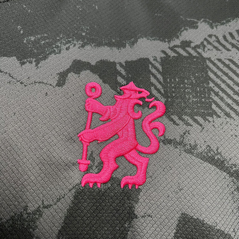 Camisa Chelsea III 24/25 - Preta com rosa