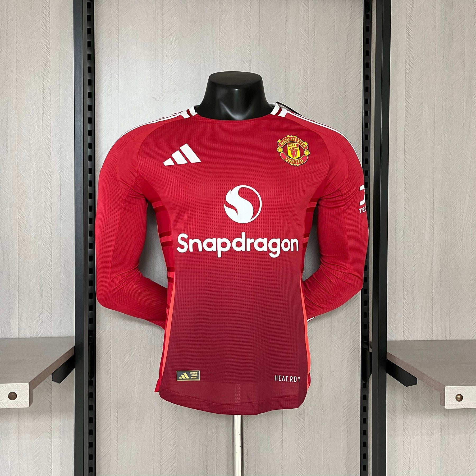 Manga longa Manchester United Home 24/25 Modelo Jogador