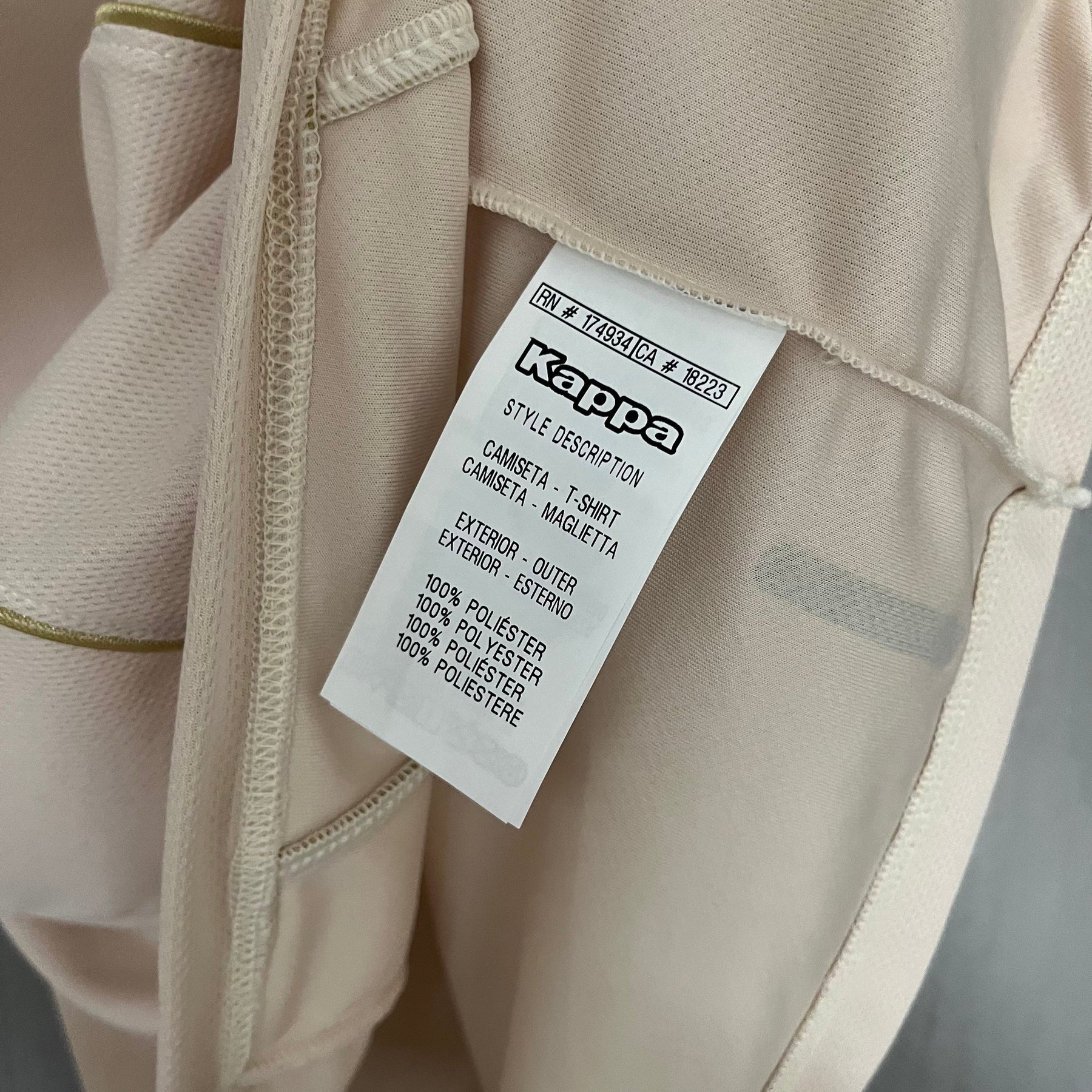 Camisa Vasco III 24/25 s/n° Kombat Jogador Kappa Masculina - Bege