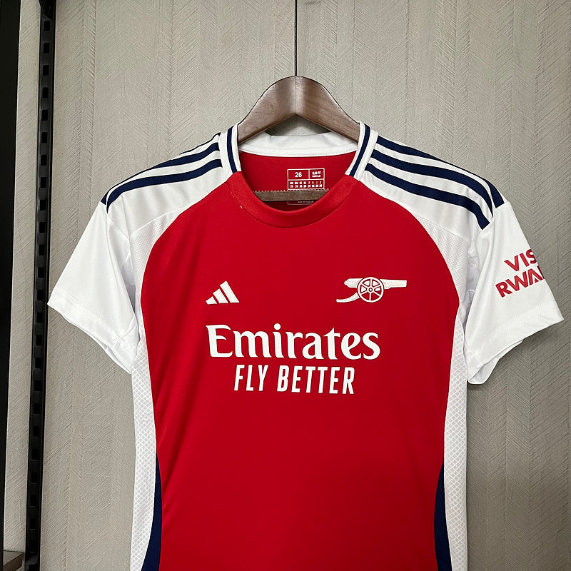 Conjunto Infantil Arsenal Home 24/25 - Vermelho