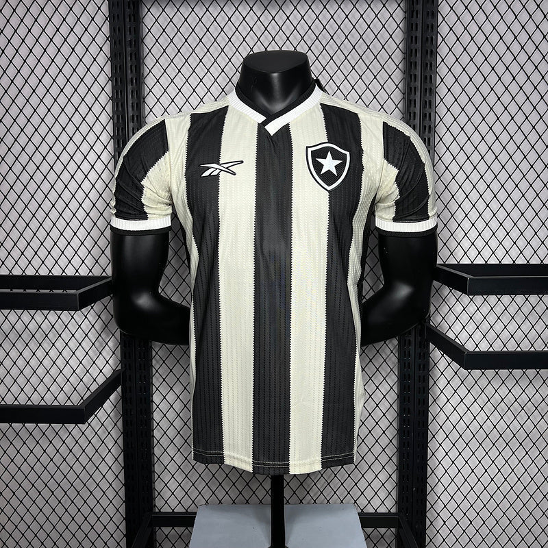 Camisa Reebok Botafogo Jogador 24/25 Casa - Preta e Branca