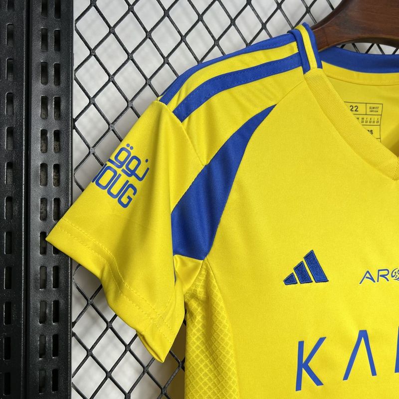 Kit Infantil Al-Nassr Home 24/25 - Amarelo