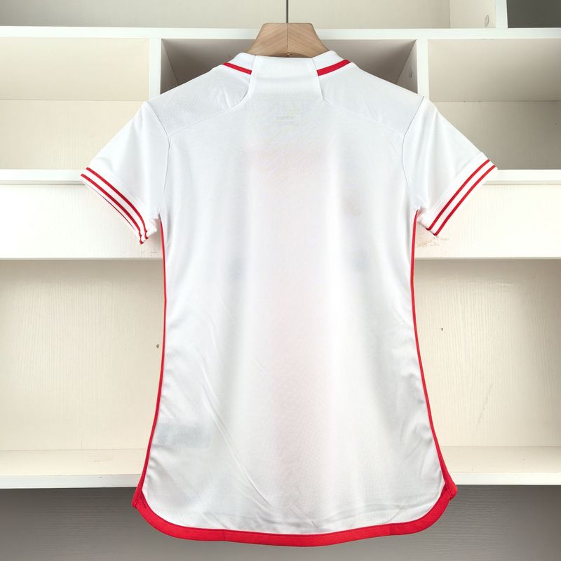 Camisa Internacional II 24/25 Torcedor Adidas Feminina - Vermelho + Branco