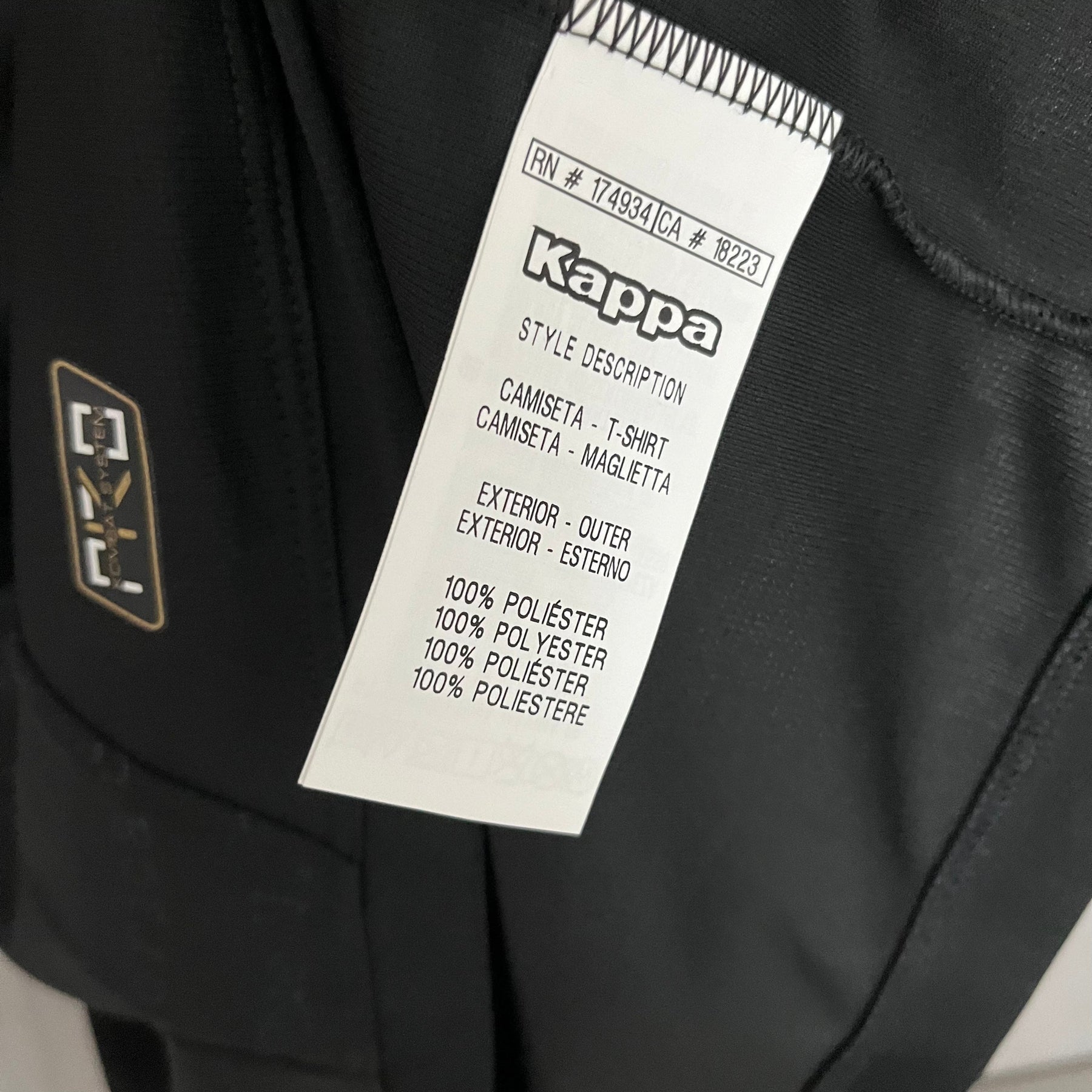 Camisa Vasco III 24/25 s/n° Kombat Jogador Kappa Masculina - Preto