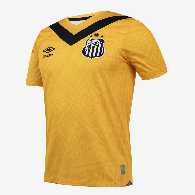 Camisa do Santos III 24/25 Amarela e preta