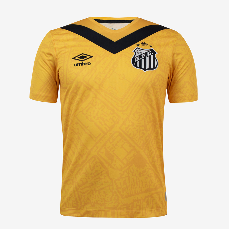 Camisa do Santos III 24/25 Amarela e preta