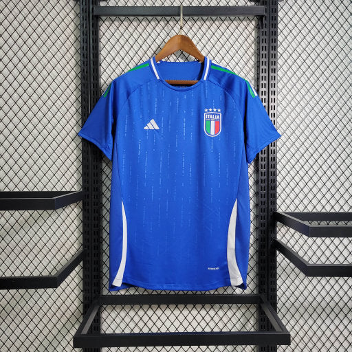 Camisa Itália Home 24/25 s/n° Torcedor Adidas Masculino - Azul