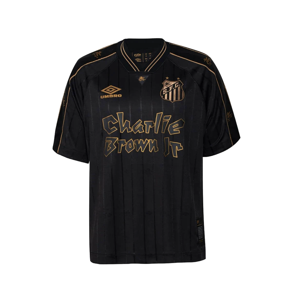 Camisa Santos Edição Charlie Brown Jr 24/25 Preta - Umbro Masculino Torcedor