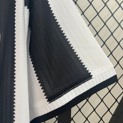 Camisa Reebok Botafogo 24/25 Casa - Preta e Branca (patrocinadores)