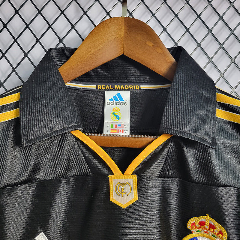 Camisa do Real Madrid - Adidas 1998/1999 Preta