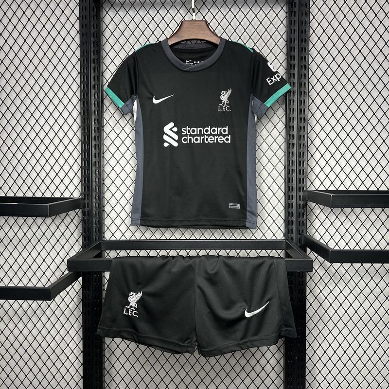 Kit Infantil Liverpool Home 24/25 - Preto
