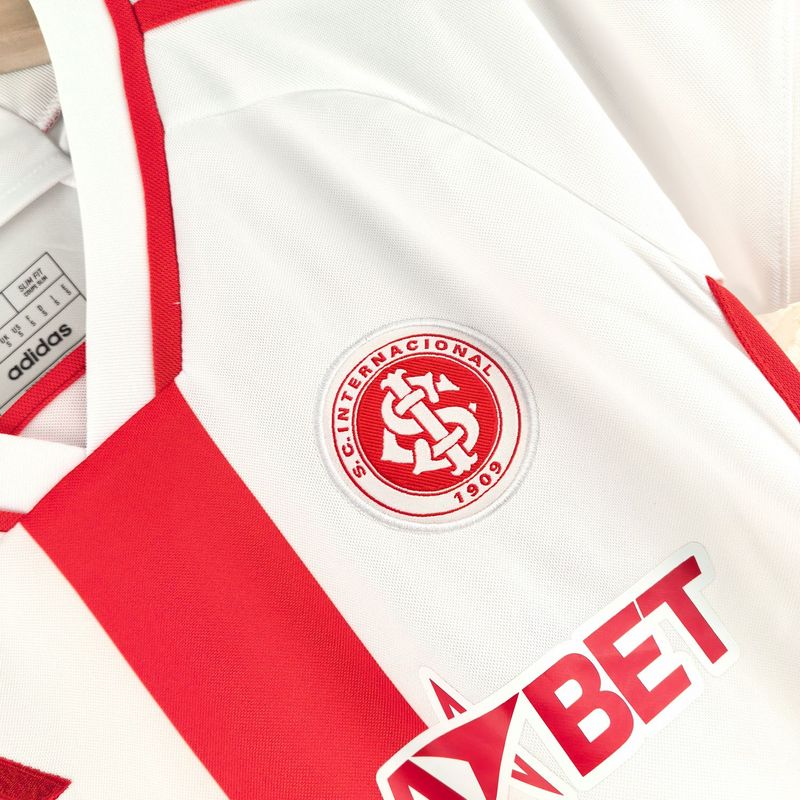 Camisa Internacional II 24/25 Torcedor Adidas Feminina - Vermelho + Branco