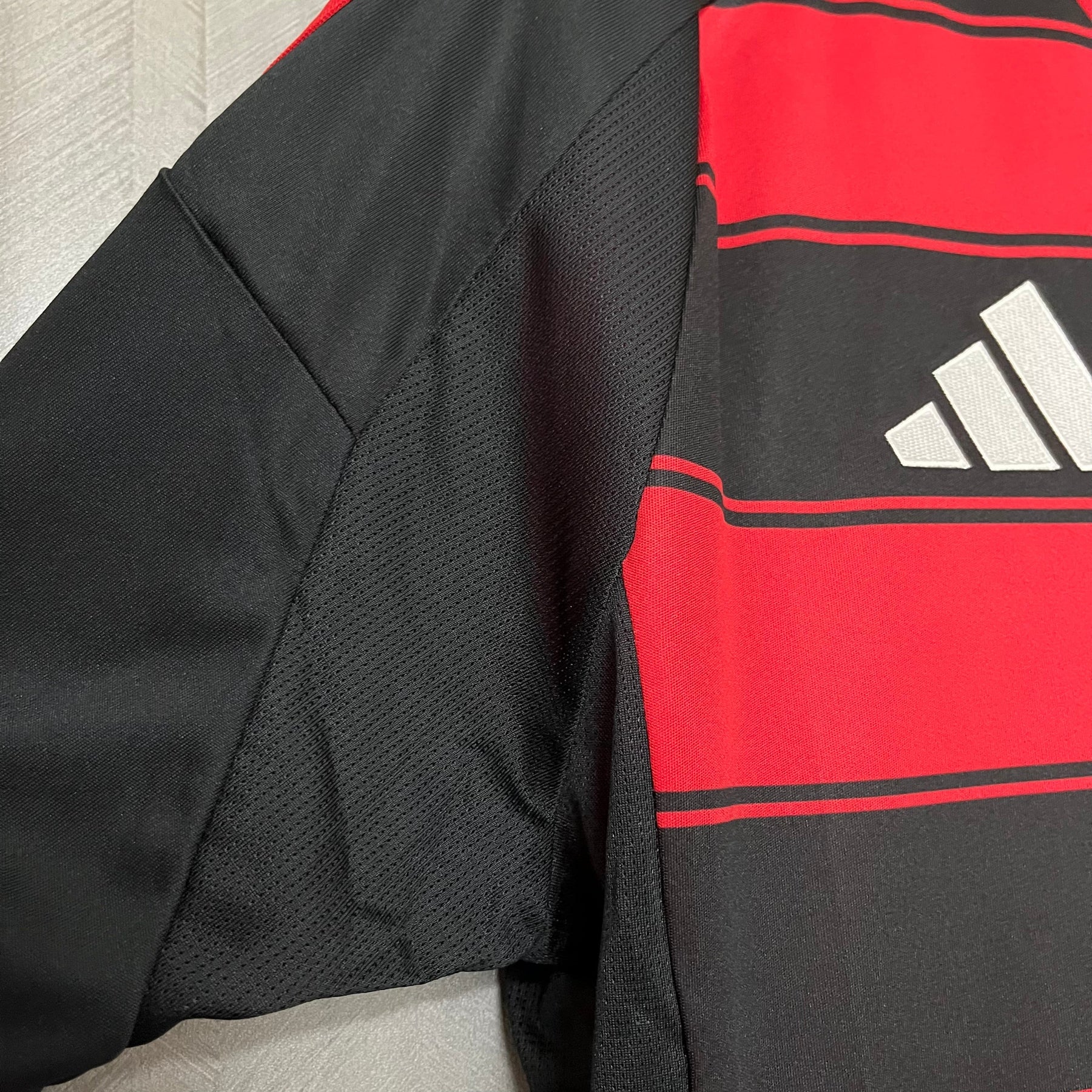 Camisa Flamengo I 2025 s/n° Torcedor Adidas Masculina - Vermelho+Preto
