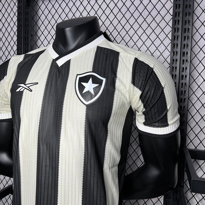 Camisa Reebok Botafogo Jogador 24/25 Casa - Preta e Branca