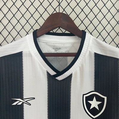 Camisa Reebok Botafogo 24/25 Casa - Preta e Branca (patrocinadores)