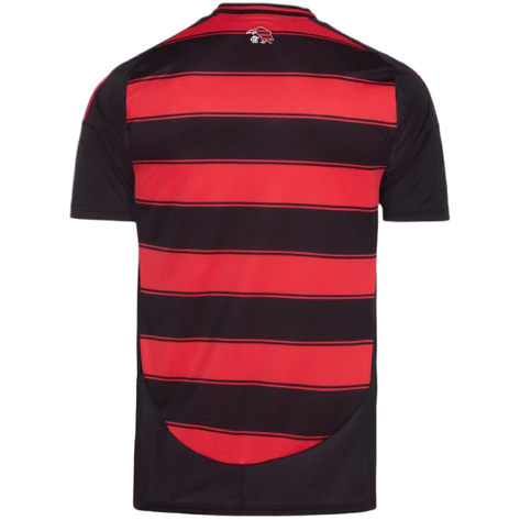 Camisa Adidas Flamengo I 2025 Preta e vermelha (Patch Copa do Brasil)
