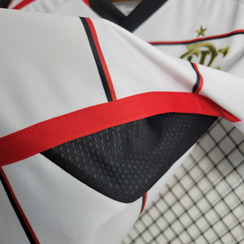 Camisa Flamengo II 23/24 s/n° Torcedor Adidas Masculina - Branca com detalhes em Dourado