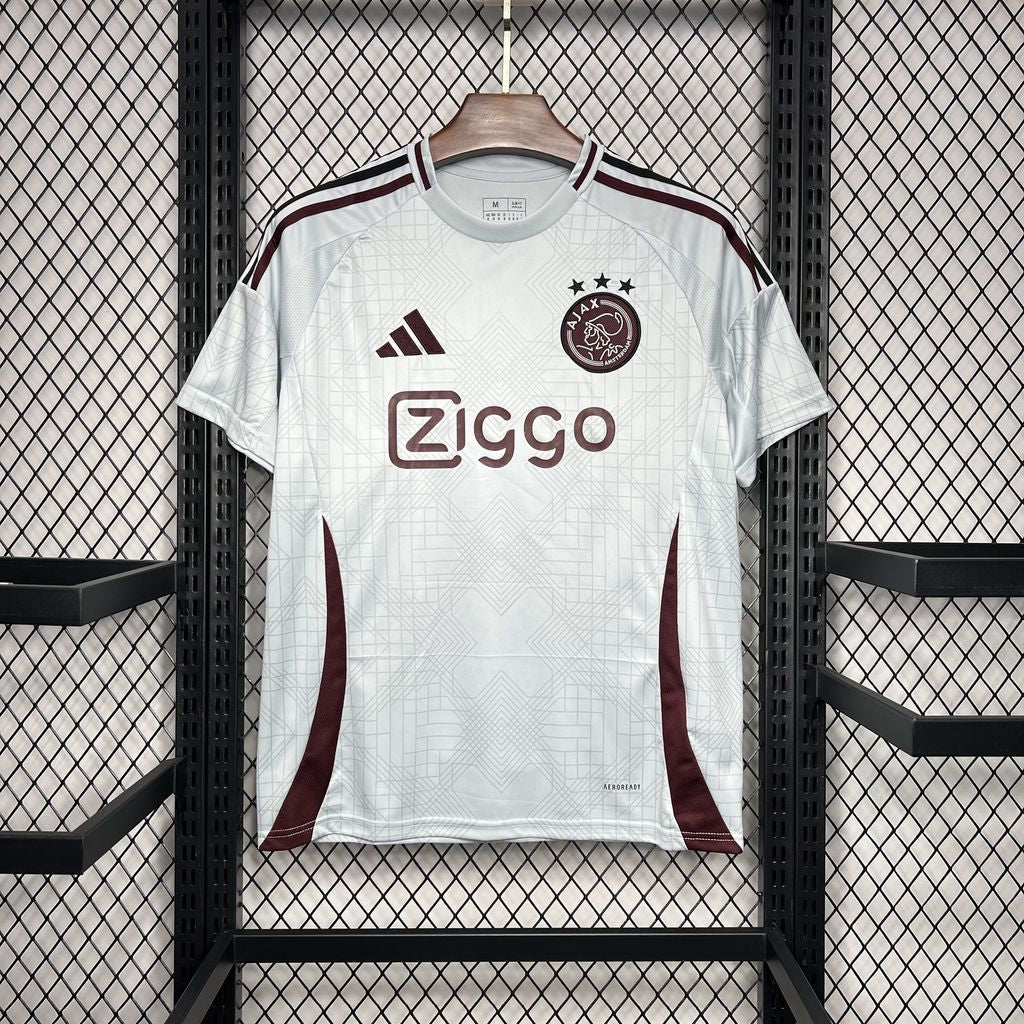 Camisa Ajax III 24/25 - Branco e Vinho