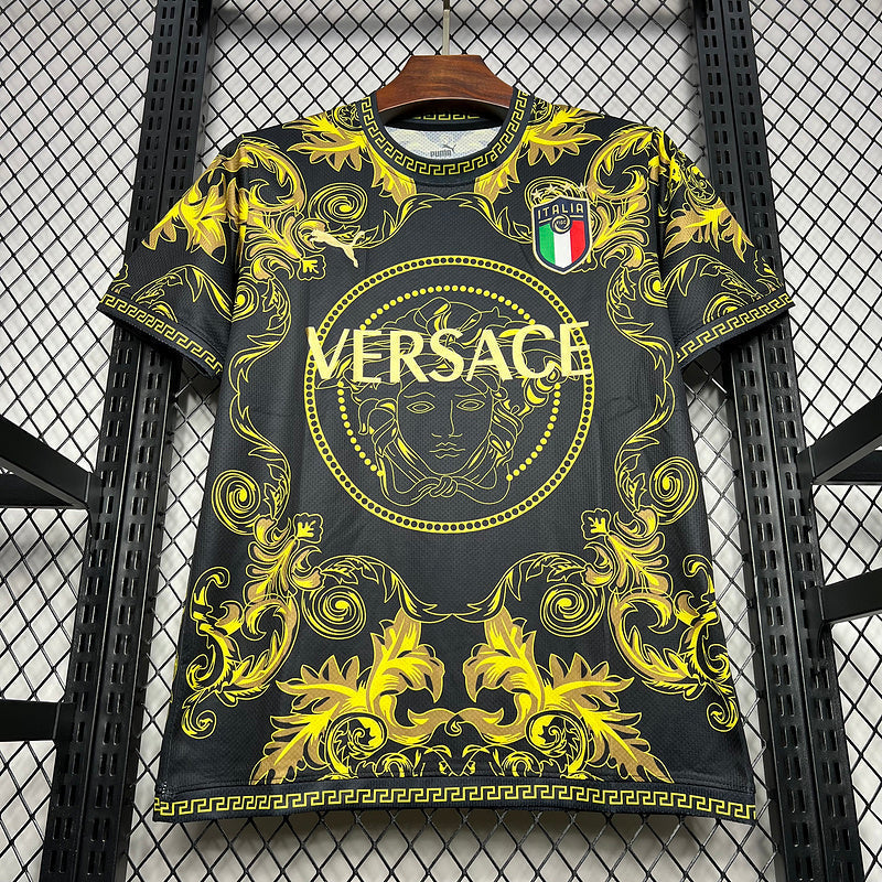Camisa Seleção Itália x Versace - Puma - Preto e Dourado
