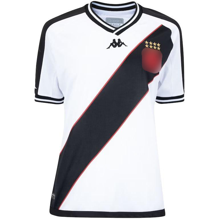 Camisa Vasco Feminino I 24/25 Kappa - Branca com Listra Preta