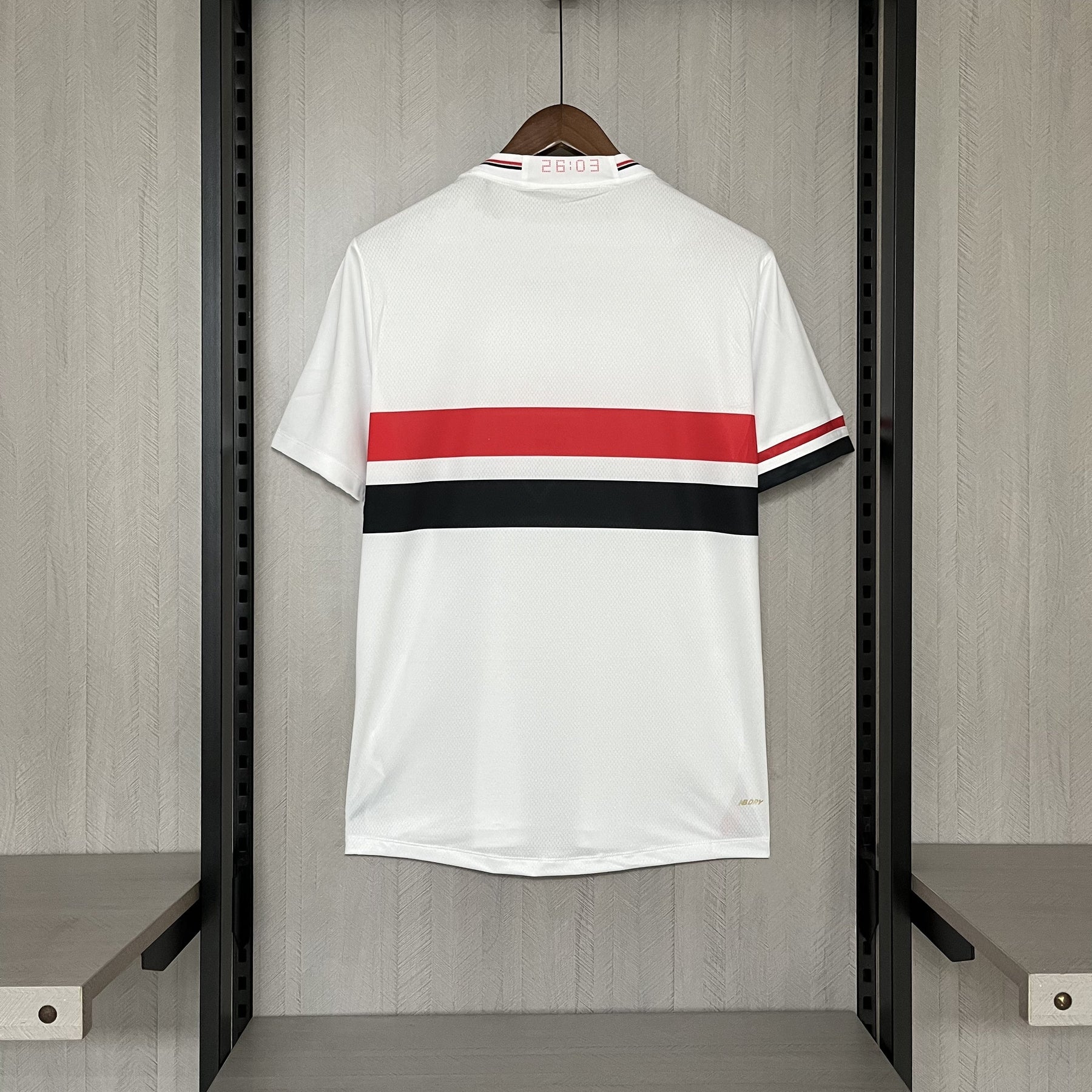 Camisa São Paulo 25/26 Casa New Balance Masculina - Branco+Vermelho