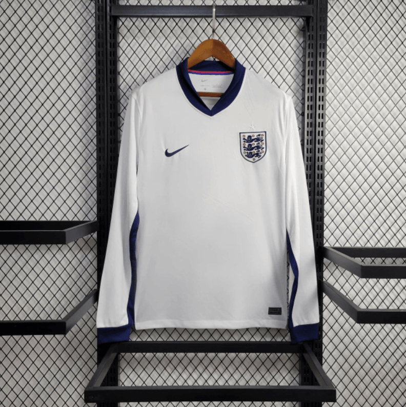 Camisa Manga Longa Inglaterra I 24/25 Nike - Branco