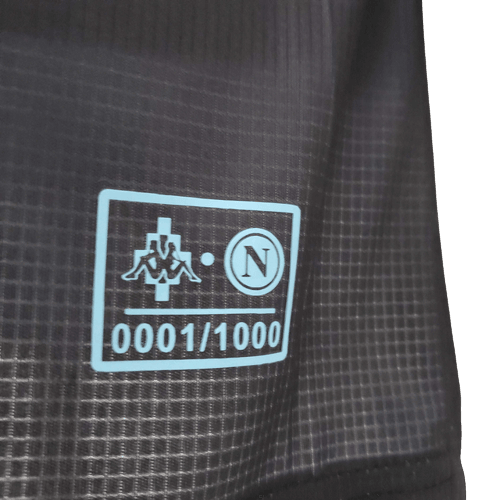 Camisa Napoli 21/22 - Preta - Kappa - Masculino Jogador
