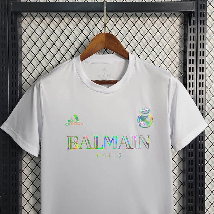 Camisa Real Madrid 23/24 Adidas - Balmain Branca