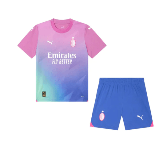 Conjunto Infantil Milan Third 23/24 - Rosa