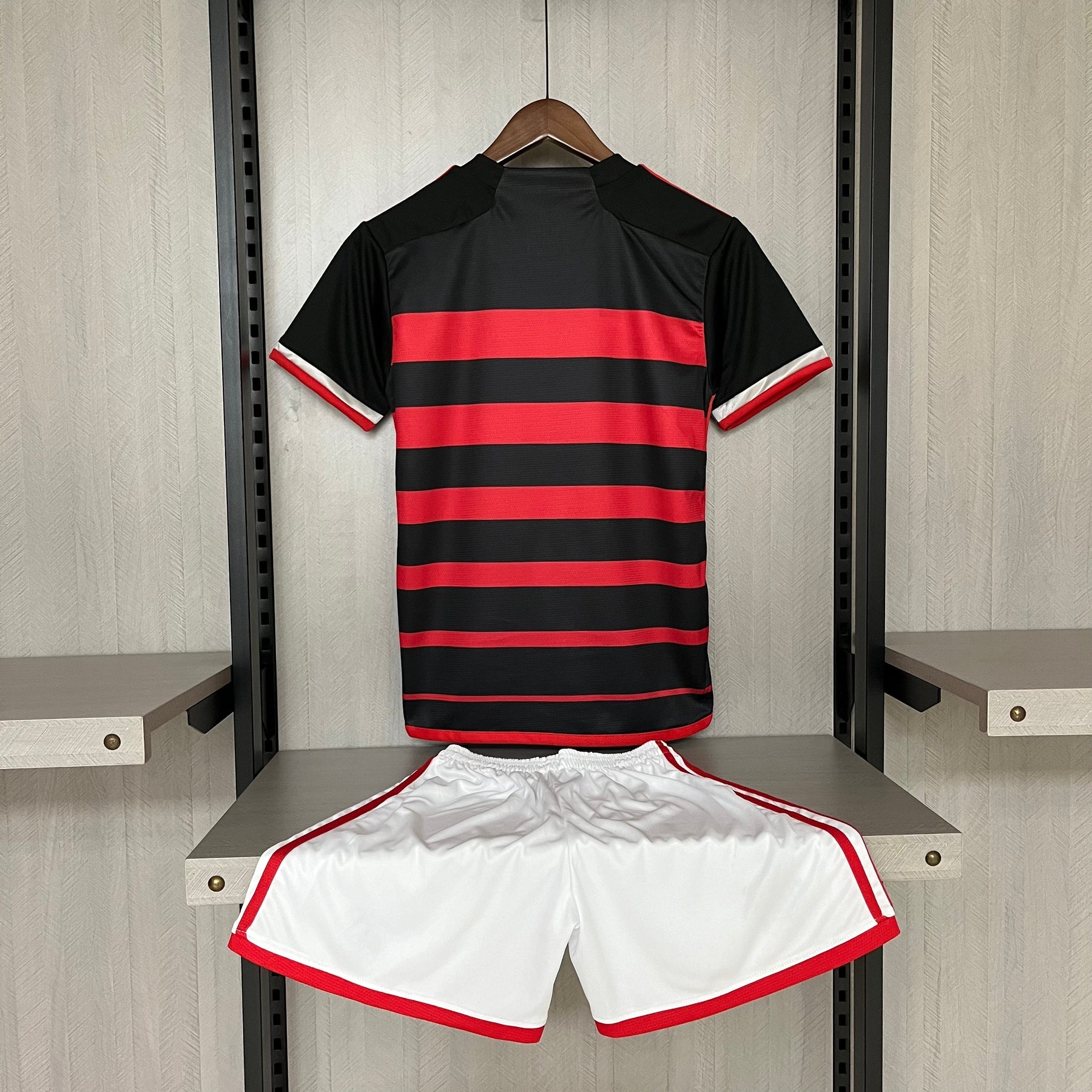 Kit Infantil Flamengo I 24/25 s/n° Torcedor Adidas - Vermelho+Preto