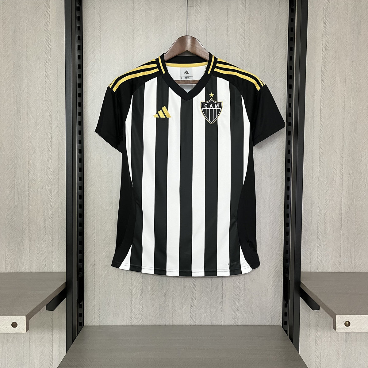 Camisa 1 Atlético MG 25/26 Preta e branca - (Feminina)