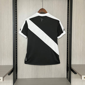 Camisa Vasco I 24/25 Kappa Feminino - Preto+Branco