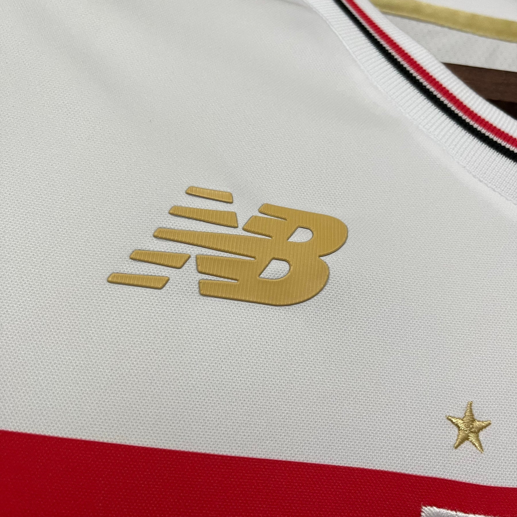 Camisa São Paulo 25/26 Casa New Balance - Branco+Vermelho - (Feminina)