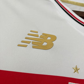 Camisa São Paulo 25/26 Casa New Balance - Branco+Vermelho - (Feminina)