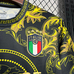 Camisa Seleção Itália x Versace - Puma - Preto e Dourado