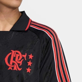 Camisa Flamengo Lifestyler 25/26 Adidas Masculina - Preto