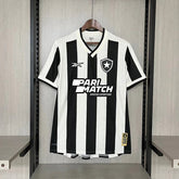 Camisa Reebok Botafogo 24/25 Casa - Preta e Branca (patrocinadores)