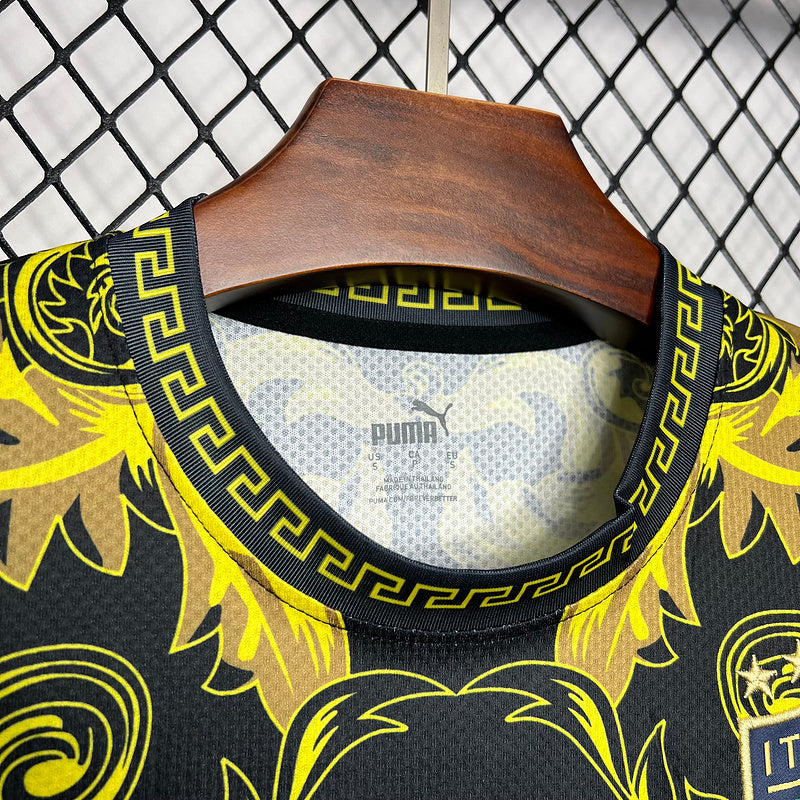 Camisa Seleção Itália x Versace - Puma - Preto e Dourado