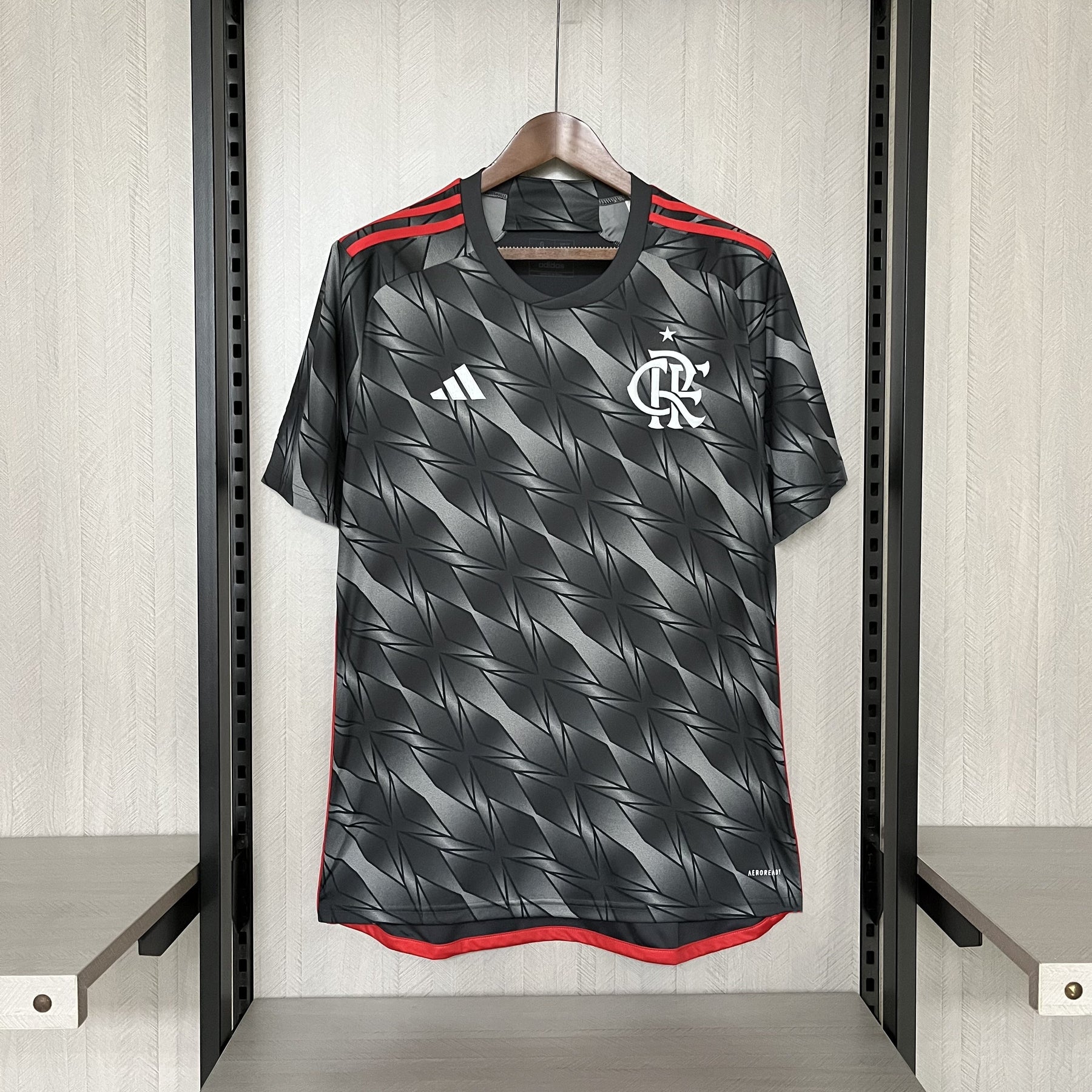 Camisa Flamengo III 24 Adidas Masculina - Cinza