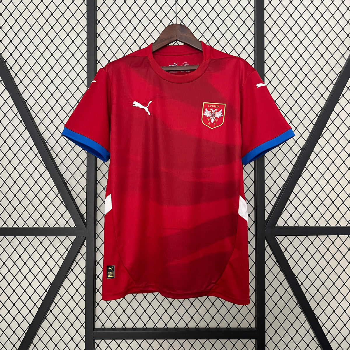 Camisa Seleção da Sérvia Home 24/25 Torcedor Puma Masculina - Vermelha