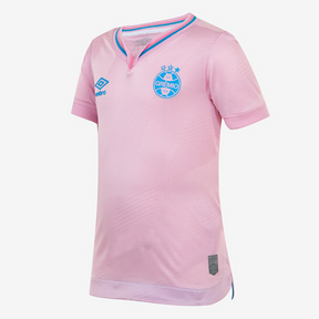 Camisa Grêmio Juvenil Outubro Rosa 24/25 s/n° Torcedor Umbro - Rosa+Azul