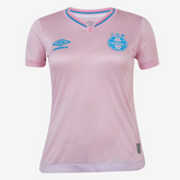 Camisa Grêmio Outubro Rosa 24/25 s/n° Torcedor Umbro Feminina - Rosa+Azul