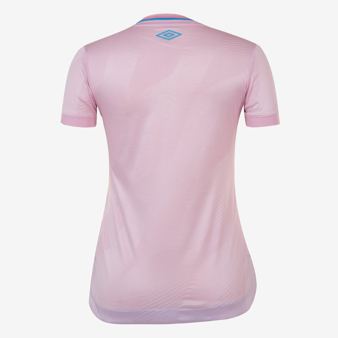 Camisa Grêmio Outubro Rosa 24/25 s/n° Torcedor Umbro Feminina - Rosa+Azul