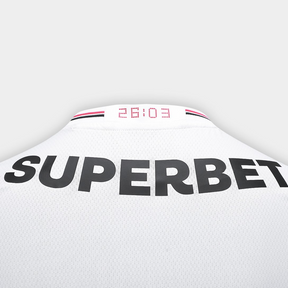 Camisa São Paulo 25/26 Casa New Balance Masculina - Branco+Vermelho - Jogador