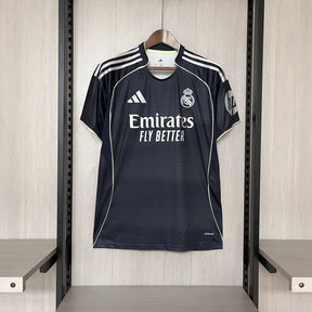 Camisa do Real Madrid Away 25/26 Preta