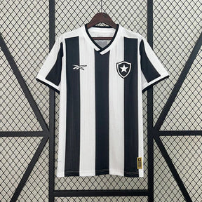 Camisa Reebok Botafogo 24/25 Casa - Preta e Branca (patrocinadores)