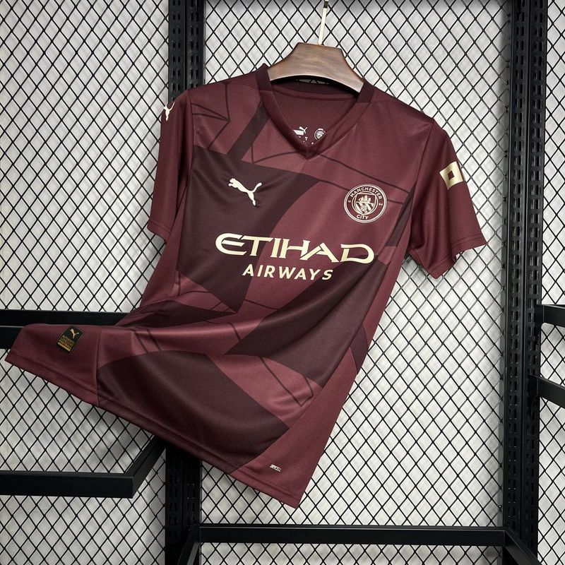 Camisa Manchester City Treino 24/25 Vinho