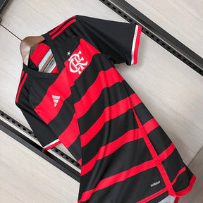 Camisa Flamengo I 24/25 s/n° Torcedor Adidas Masculina - Vermelho+Preto