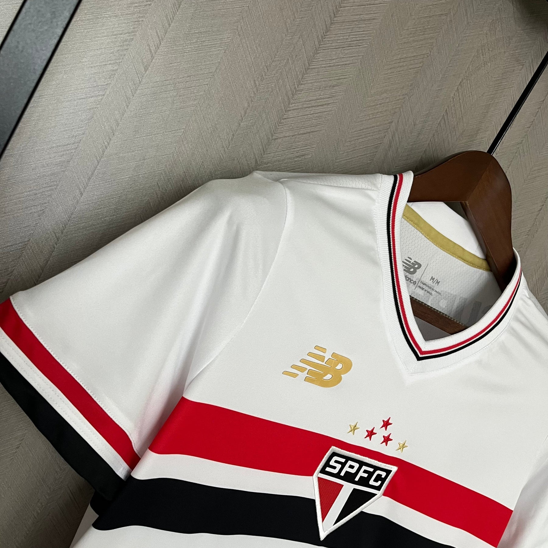 Camisa São Paulo 25/26 Casa New Balance - Branco+Vermelho - (Feminina)